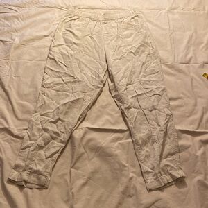 Old Navy Cropped Khaki Linen Pants
